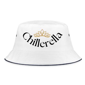 Chillerella - Bucket Hat - Weiß/Navy - Vorne