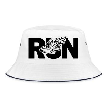 Laufen - Laufen - Bucket Hat - Weiß/Navy - Vorne