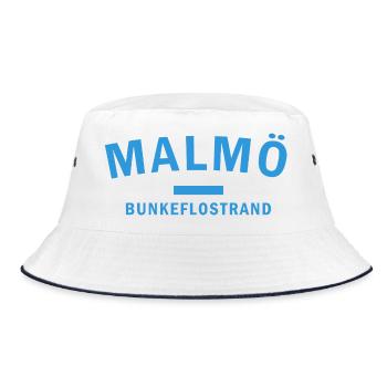 Malmö Bunke Strand Motif - Bob - blanc/marine - Devant