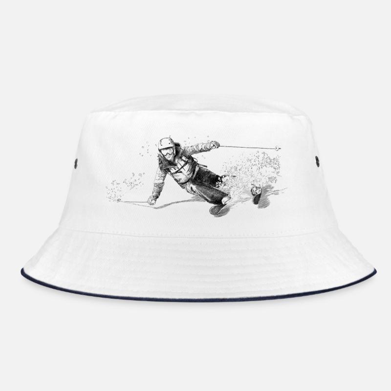 Ski - Bucket Hat - white/navy