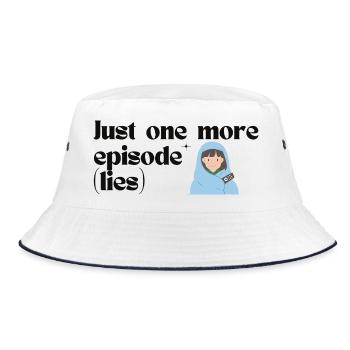 Just One More Episode K-Drama Binge merch design - Bob - blanc/marine - Devant