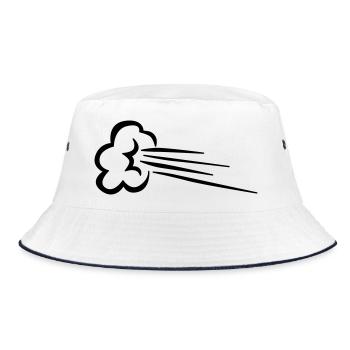 Comic Effect Speed - Bucket Hat - white/navy - Front
