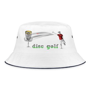 Disc Golf - Bucket Hat - white/navy - Front