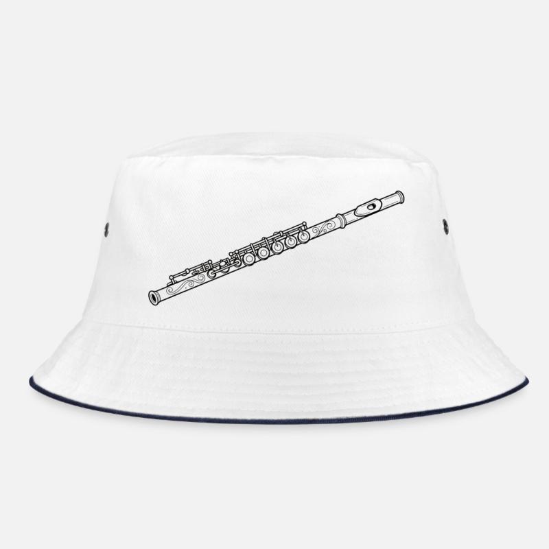 Ornament flute floral décor Bucket Hat