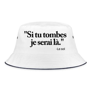 Si tu tombes je serai là - Bob - blanc/marine - Devant