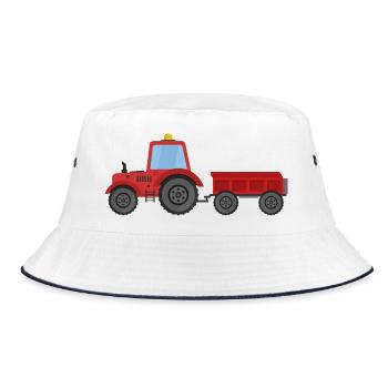 Tracteur agricole - Bob - blanc/marine - Devant