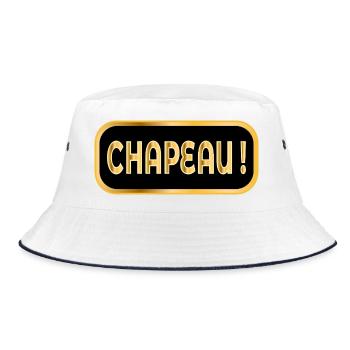 hat - Bucket Hat - white/navy - Front