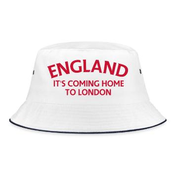 England Coming Home to London - Bucket Hat - white/navy - Front
