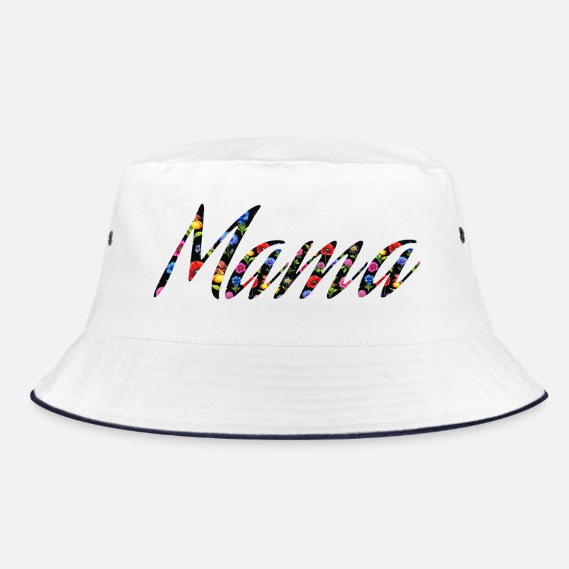 Flower Waves Pattern Bucket Hat