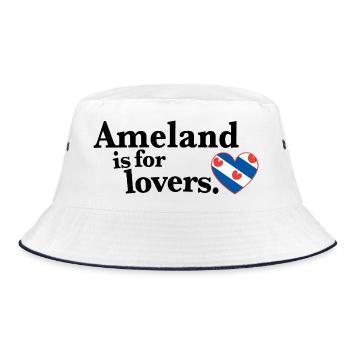 Ameland Lovers - Friesland II - Bucket Hat - white/navy - Front