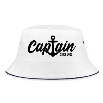 CAPTAIN 2026 CAPTAIN SINCE 2026 - Bucket Hat - white/navy - Front