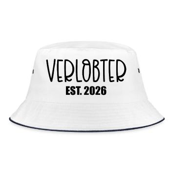 Engagement Fiancé 2026 - Bucket Hat - white/navy - Front