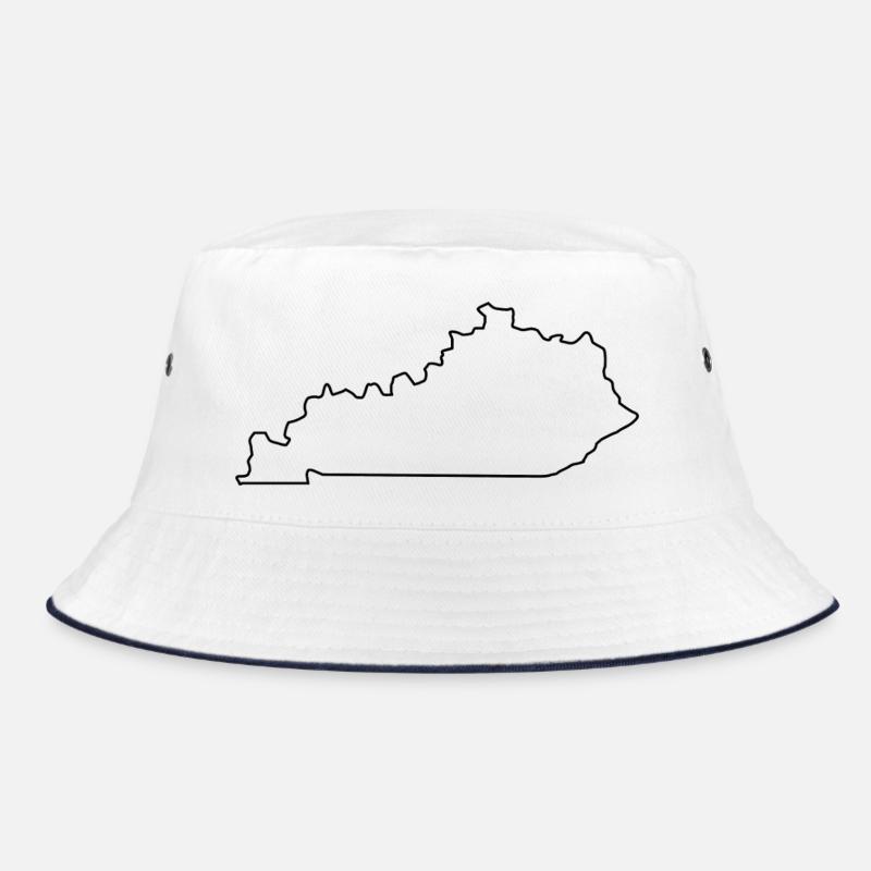Kentucky map Bucket Hat