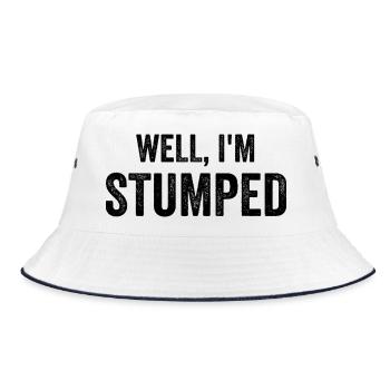 Well, I'm at a loss. Funny amputee - Bucket Hat - white/navy - Front