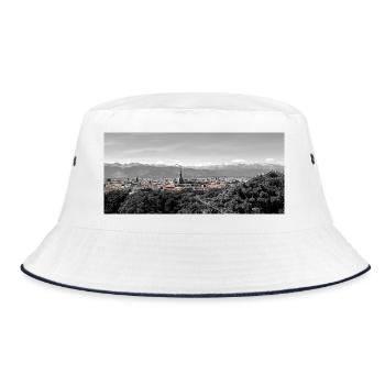 Panorama urbain avec montagnes - Bob - blanc/marine - Devant
