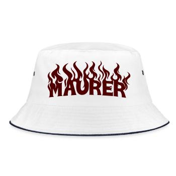 MASONRY 2 - Bucket Hat - white/navy - Front