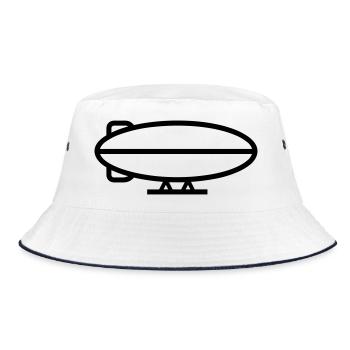 Airship - Bucket Hat - white/navy - Front