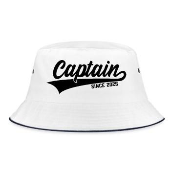 CAPTAIN CAPTAIN 2025 - Bucket Hat - white/navy - Front