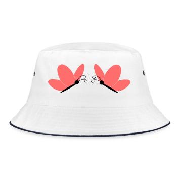 Mother's Day Gift Mother's Day Gift Idea - Bucket Hat - white/navy - Front