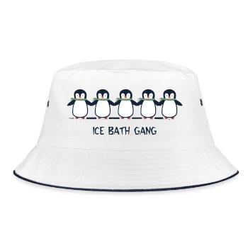 Bathing Winter Bathing Baths Cold Kick - Bucket Hat - white/navy - Front