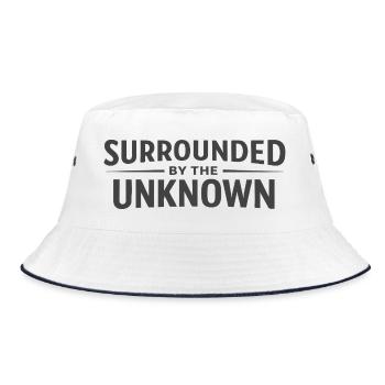 Surrounded by the Unknown - Bucket Hat - white/navy - Front