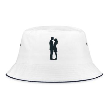 Couple - Cool Silhouette Logo - Bob - blanc/marine - Devant