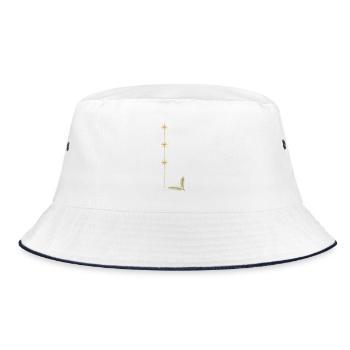Silvester - Bucket Hat - Weiß/Navy - Vorne