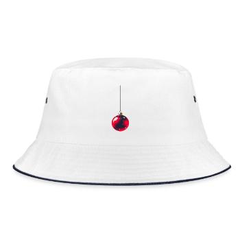 Galaxy-Weihnachtsschmuck - Bucket Hat - Weiß/Navy - Vorne