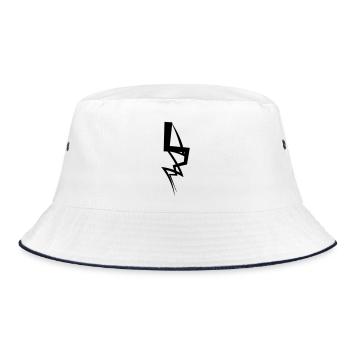 Blitz - Bucket Hat - Weiß/Navy - Vorne