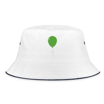 balloon - Bucket Hat - white/navy - Front