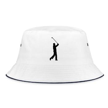 Golfer - Bucket Hat - white/navy - Front