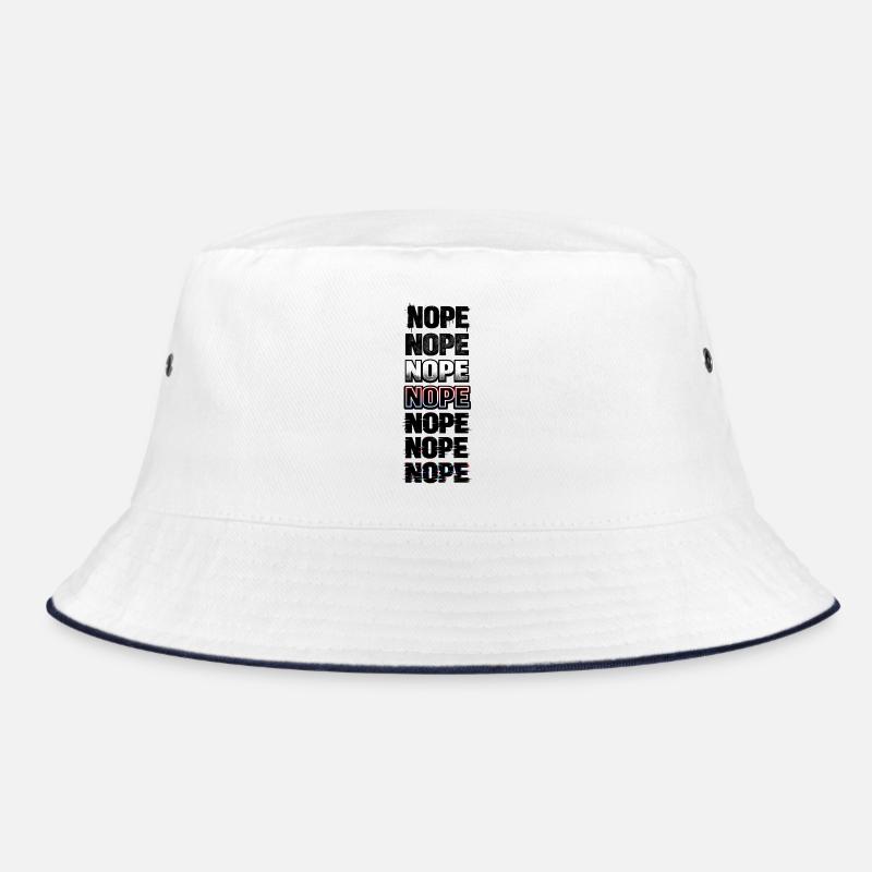 Nein, Neon-Glitch-Textstack Bucket Hat