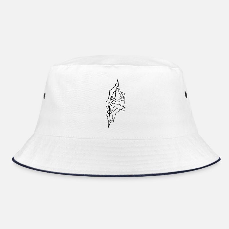 Mann auf kletterwand Bucket Hat