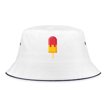 Popsicle - Bucket Hat - white/navy - Front