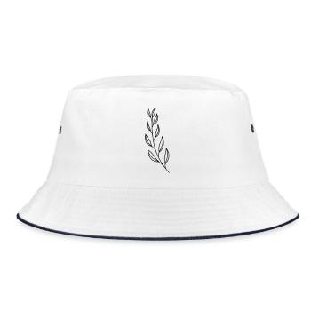 Branch - Bucket Hat - white/navy - Front