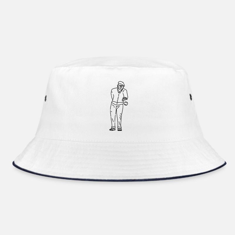 Petanque Player Left-Handed Bucket Hat