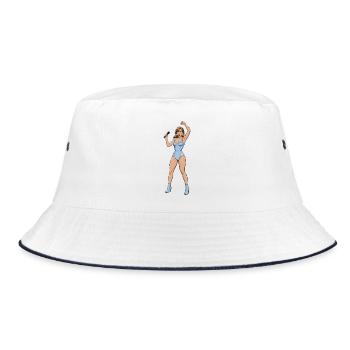 Singer dancer - Bucket Hat - white/navy - Front