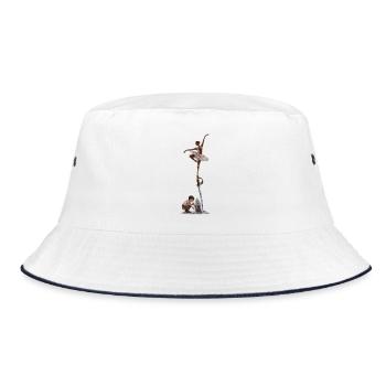     The Dance of Imagination - Bucket Hat - Weiß/Navy - Vorne