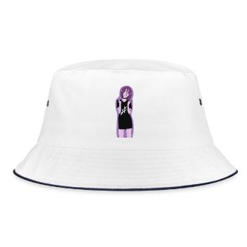 Blitz-Sigil Elf Tee - Bucket Hat - Weiß/Navy - Vorne