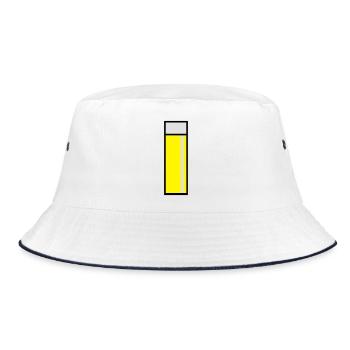 Kölschglas Köln Kölsch - Bucket Hat - Weiß/Navy - Vorne
