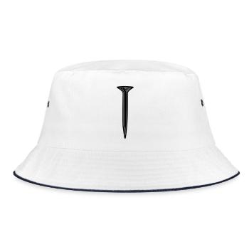 nail - Bucket Hat - white/navy - Front