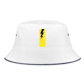 Lightning – Thunderstorm, Storm & Electricity Power - Bucket Hat - white/navy - Front