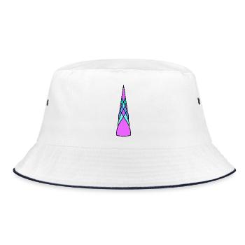 Unicorn, a horn, unicorn - Bucket Hat - white/navy - Front
