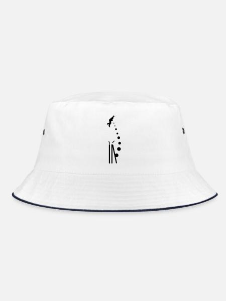 Clean_Bowled - Bucket Hat - Weiß/Navy
