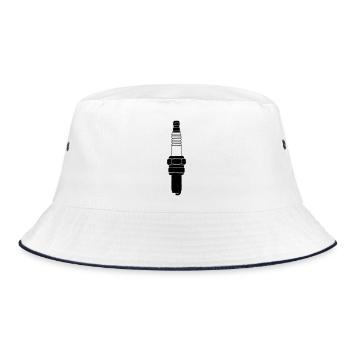 Spark plug - Bucket Hat - white/navy - Front