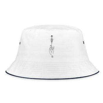 Creative Energy – Spiritual Creativity - Bucket Hat - white/navy - Front