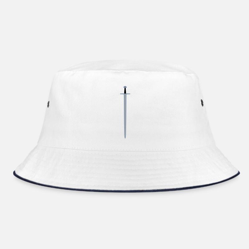 Schwert - Bucket Hat - Weiß/Navy