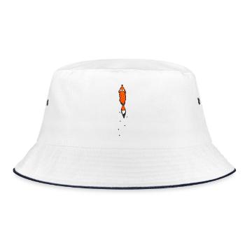 Fuchs - Bucket Hat - Weiß/Navy - Vorne