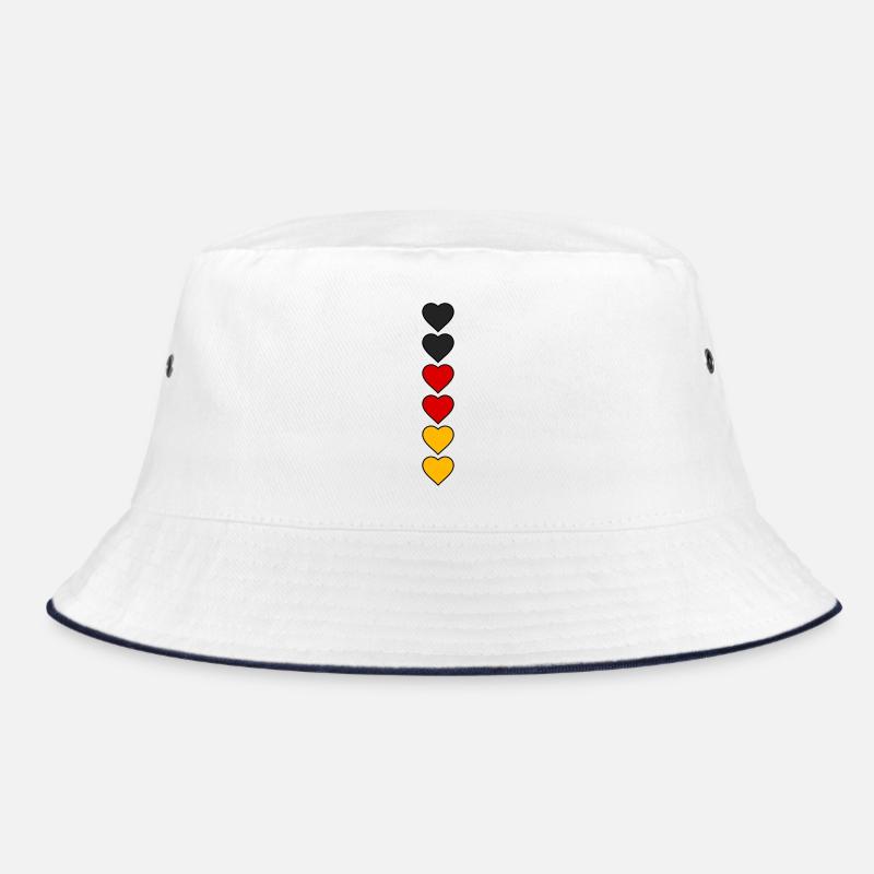 Deutschland Herzen Bucket Hat