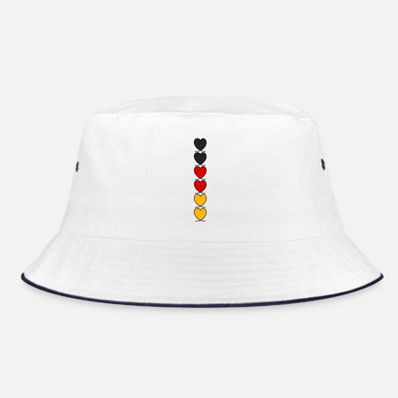 Deutschland Herzen Bucket Hat